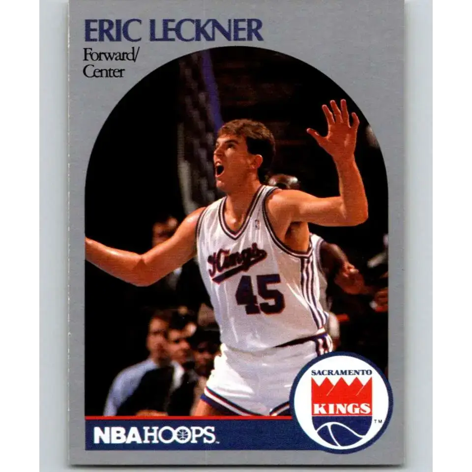 1990-91 Hoops #429 Eric Leckner NM-MT Sacramento Kings Basketball Card - Basketball Card Single