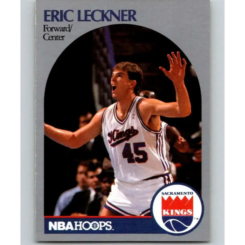 1990-91 Hoops #429 Eric Leckner NM-MT Sacramento Kings Basketball Card - Basketball Card Single
