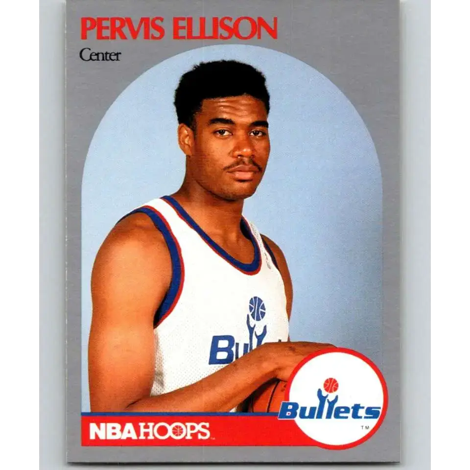 1990-91 Hoops #438 Pervis Ellison NM-MT Washington Bullets Basketball Card - Basketball Card Single