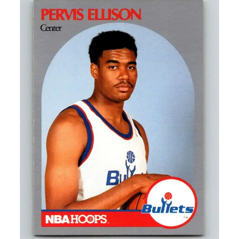 1990-91 Hoops #438 Pervis Ellison NM-MT Washington Bullets Basketball Card - Basketball Card Single