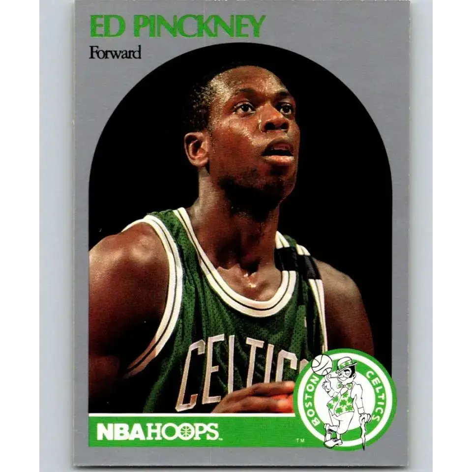 1990-91 Hoops #47 Ed Pinckney NM-MT Boston Celtics Basketball Card - Basketball Card Single