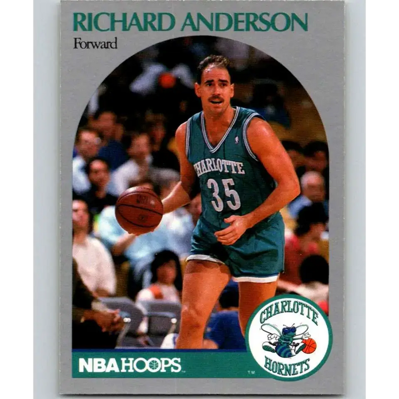 1990-91 Hoops #49 Richard Anderson NM-MT SP Charlotte Hornets Basketball Card - Basketball Card Single