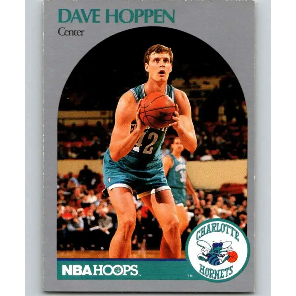 1990-91 Hoops #55 Dave Hoppen NM-MT Charlotte Hornets Basketball Card - Basketball Card Single