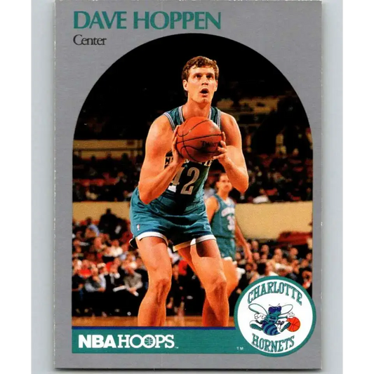 1990-91 Hoops #55 Dave Hoppen NM-MT Charlotte Hornets Basketball Card - Basketball Card Single
