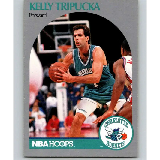 1990-91 Hoops #59 Kelly Tripucka NM-MT Charlotte Hornets Basketball Card - Basketball Card Single