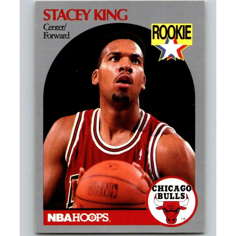 1990-91 Hoops #66 Stacey King NM-MT RC Rookie Chicago Bulls Basketball Card - Basketball Card Single