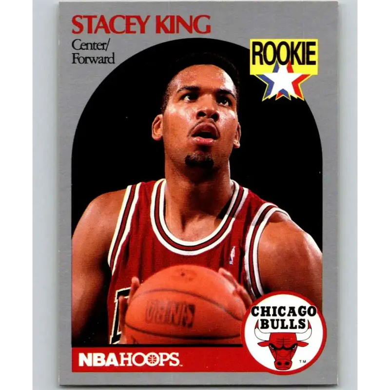 1990-91 Hoops #66 Stacey King NM-MT RC Rookie Chicago Bulls Basketball Card - Basketball Card Single