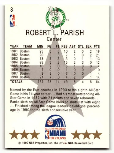 1990-91 Hoops #8 Robert Parish NM Near Mint SP Celtics AS - Basketball Card Single