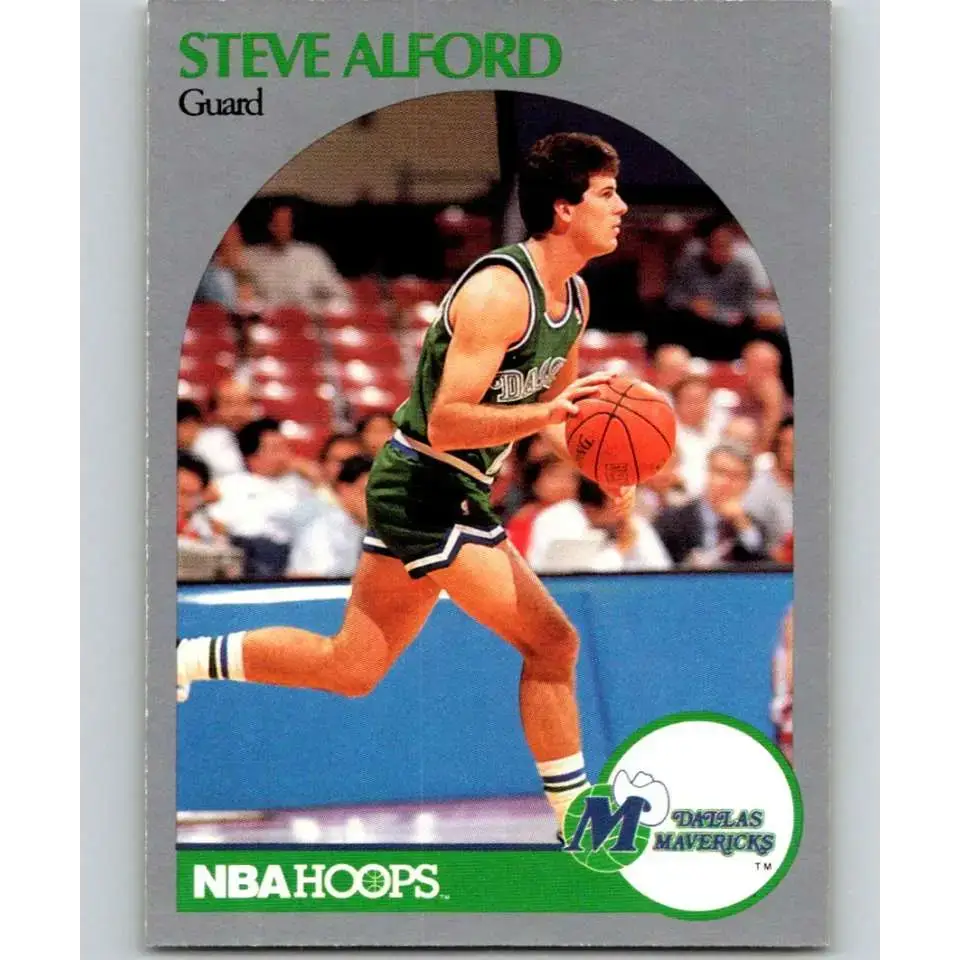 1990-91 Hoops #81 Steve Alford NM-MT Dallas Mavericks Basketball Card - Basketball Card Single