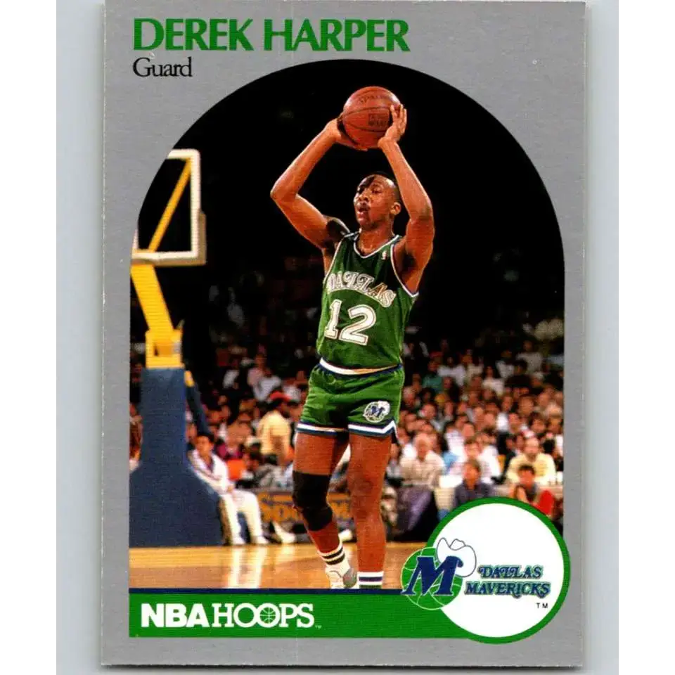 1990-91 Hoops #86 Derek Harper NM-MT Dallas Mavericks Basketball Card - Basketball Card Single