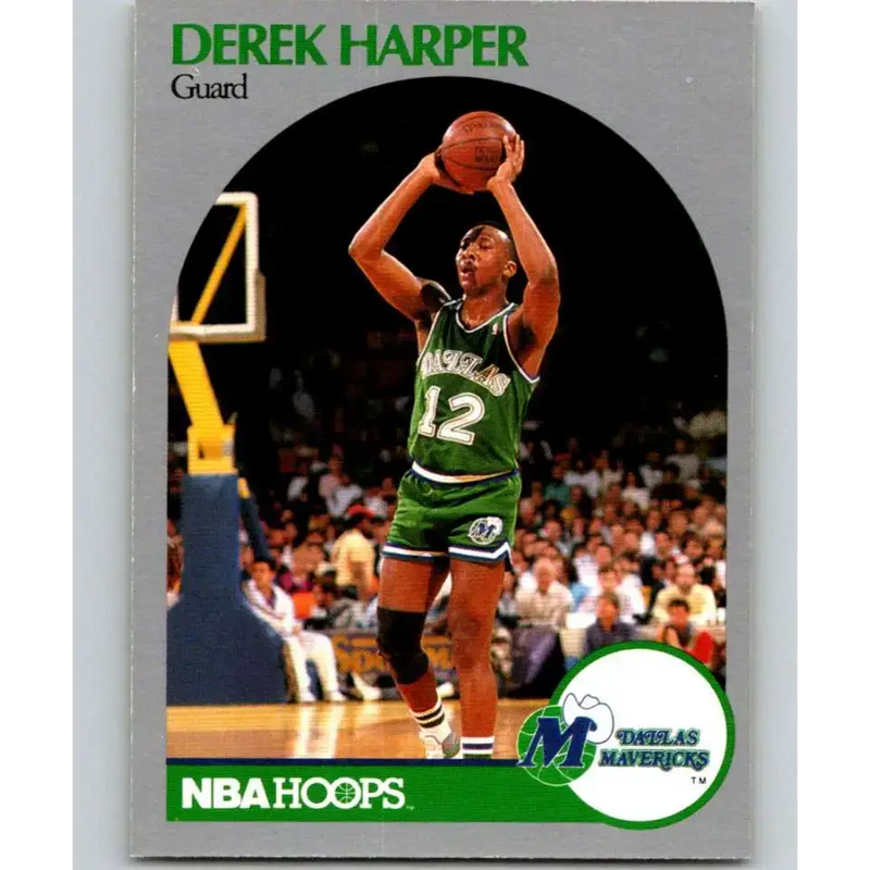 1990-91 Hoops #86 Derek Harper NM-MT Dallas Mavericks Basketball Card - Basketball Card Single