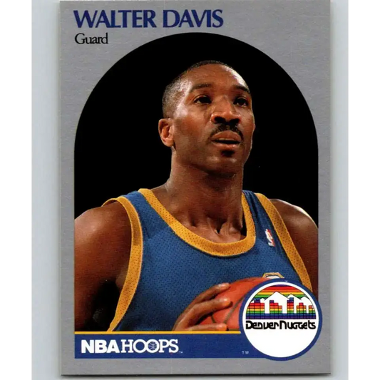 1990-91 Hoops #93 Walter Davis UER NM-MT Denver Nuggets Basketball Card - Basketball Card Single