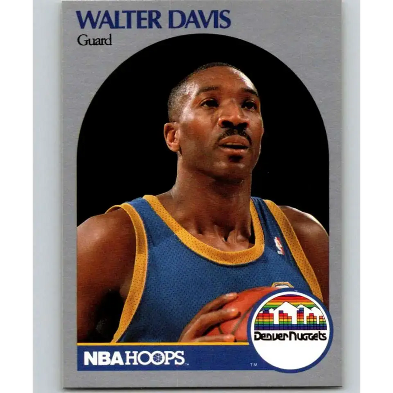 1990-91 Hoops #93 Walter Davis UER NM-MT Denver Nuggets Basketball Card - Basketball Card Single