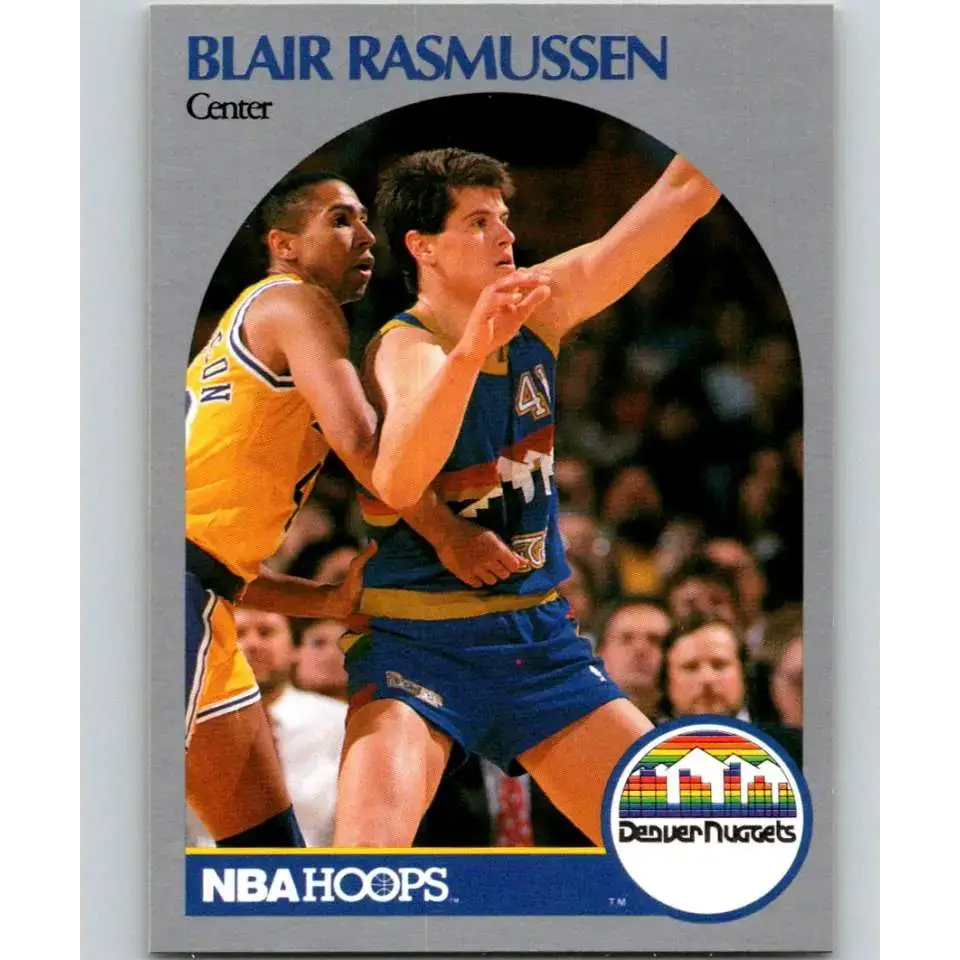 1990-91 Hoops #99 Blair Rasmussen NM-MT Denver Nuggets Basketball Card - Basketball Card Single