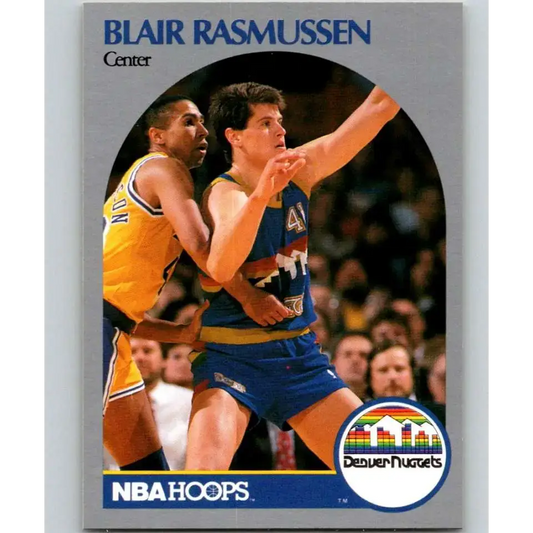 1990-91 Hoops #99 Blair Rasmussen NM-MT Denver Nuggets Basketball Card - Basketball Card Single