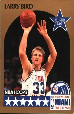 1990-91 Hoops All-Star Program Perforated #NNO Larry Bird - Basketball Card Single
