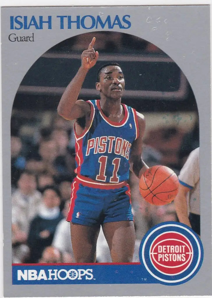 1990-91 NBA Hoops #111 Isiah Thomas Detroit Pistons