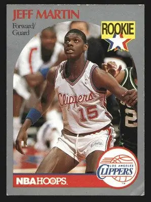 1990-91 NBA Hoops #148 Jeff Martin Los Angeles Clippers RC