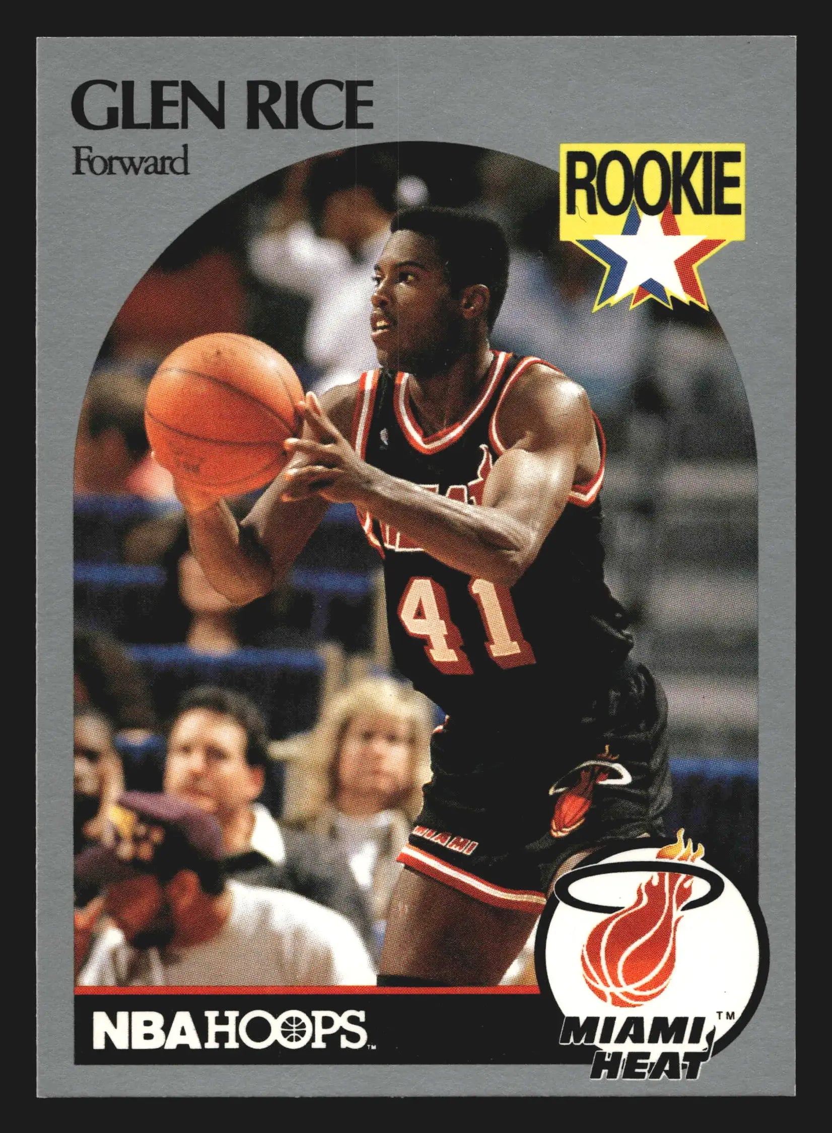 1990-91 NBA Hoops #168 Glen Rice Miami Heat RC