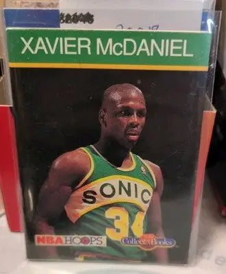 1990-91 NBA Hoops Collect-A-Books Xavier McDaniel - Basketball Card Single