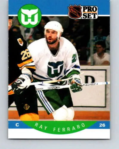 Ray Ferraro 1990-91 Pro Set #104 hockey card with original gloss, NM-MT condition