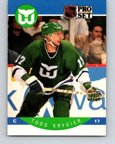 1990-91 Pro Set #107 Todd Krygier NM-MT Whalers - Hockey Card Single