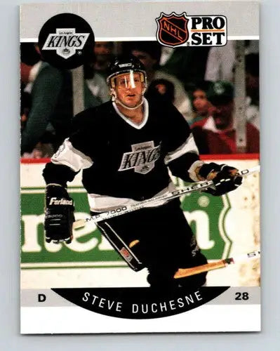Original gloss Steve Duchesne hockey card 1990-91 Pro Set Kings simply sandoval cards typically sell