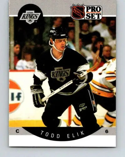 Original gloss Todd Elik hockey card from 1990-91 Pro Set Rookie Kings collection