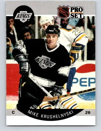 1990-91 Pro Set #121B Mike Kushelnyski NM-MT Kings COR - Hockey Card Single