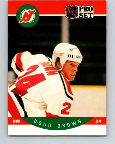 1990-91 Pro Set #163 Doug Brown NM-MT NJ Devils - Hockey Card Single
