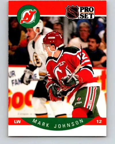 1990-91 Pro Set #168 Mark Johnson NM-MT NJ Devils - Hockey Card Single