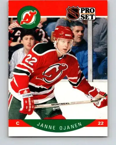 1990-91 Pro Set #173 Janne Ojanen NM-MT NJ Devils - Hockey Card Single