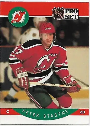 1990-91 Pro Set #175B Peter Stastny NM-MT NJ Devils COR - Hockey Card Single