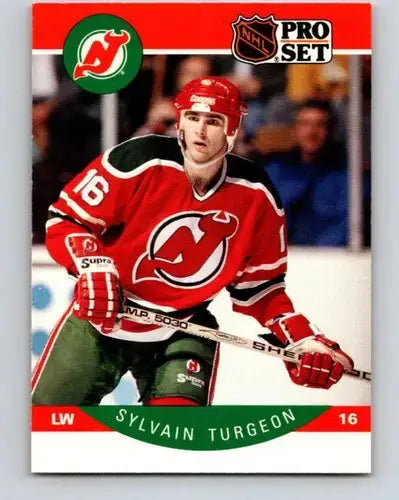 1990-91 Pro Set #177 Sylvain Turgeon NM-MT NJ Devils - Hockey Card Single