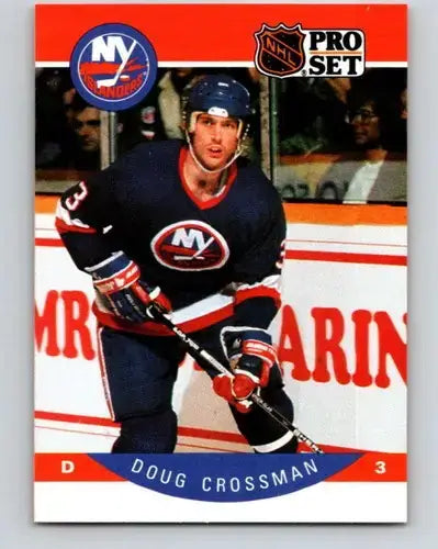 1990-91 Pro Set #179 Doug Crossman NM-MT NY Islanders - Hockey Card Single