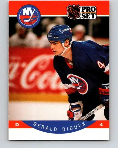 1990-91 Pro Set #180 Gerald Diduck NM-MT NY Islanders - Hockey Card Single