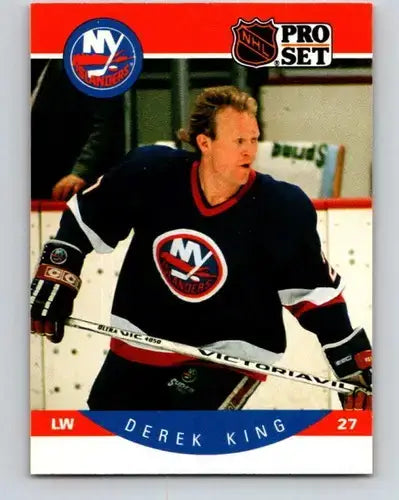 1990-91 Pro Set #185 Derek King NM-MT NY Islanders - Hockey Card Single