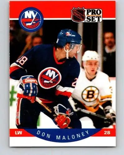 1990-91 Pro Set #187 Don Maloney NM-MT NY Islanders - Hockey Card Single
