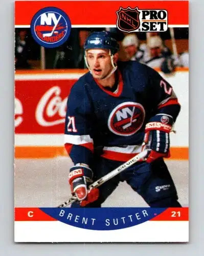 1990-91 Pro Set #191 Brent Sutter NM-MT NY Islanders - Hockey Card Single