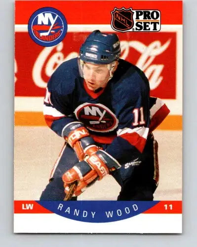 1990-91 Pro Set #194 Randy Wood NM-MT NY Islanders - Hockey Card Single