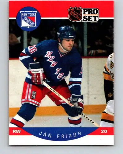 1990-91 Pro Set #195 Jan Erixon NM Near Mint NY Rangers - Hockey Card Single