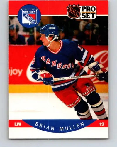 Original gloss of Brian Mullen hockey card from 1990-91 Pro Set, may attract collectors