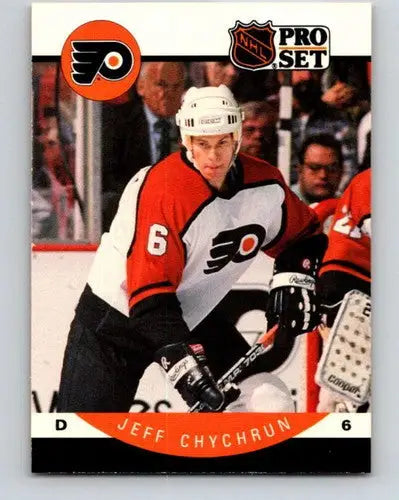 Original gloss Jeff Chychrun hockey card from 1990-91 Pro Set #213 Near Mint Flyers