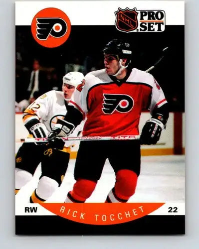 1990-91 Pro Set #225 Rick Tocchet NM Near Mint Flyers - Hockey Card Single