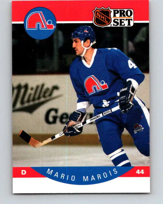 1990-91 Pro Set #253 Mario Marois NM-MT Maple Leafs - Hockey Card Single
