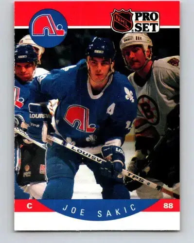 1990-91 Pro Set #257 Joe Sakic NM Near Mint Maple Leafs - Hockey Card Single
