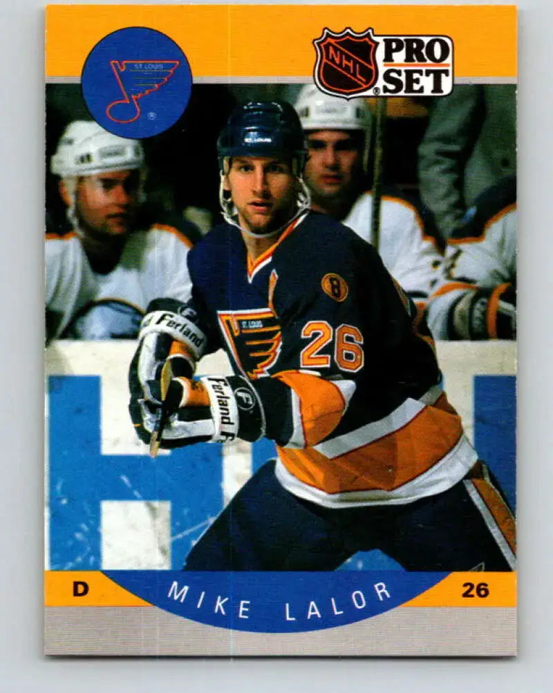 1990-91 Pro Set #264 Mike Lalor NM Near Mint Blues - Hockey Card Single