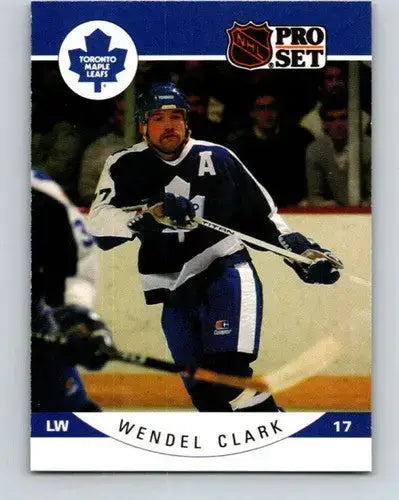 1990-91 Pro Set #276 Wendel Clark NM Near Mint Maple Leafs - Hockey Card Single
