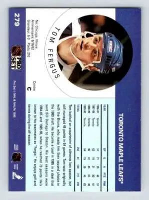 Hockey trading card 1990-91 Pro Set Tom Fergus Maple Leafs original gloss simply sandoval cards typically sell
