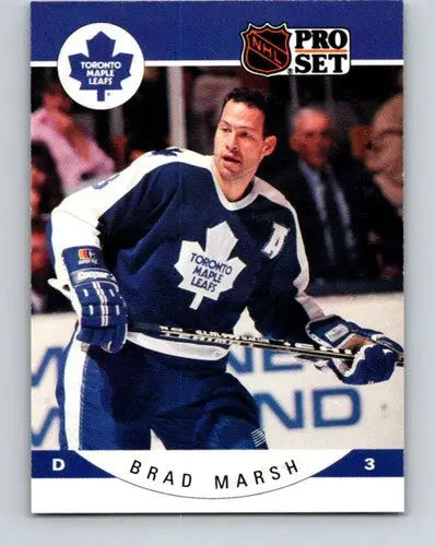 1990-91 Pro Set #285 Brad Marsh NM Near Mint Maple Leafs - Hockey Card Single